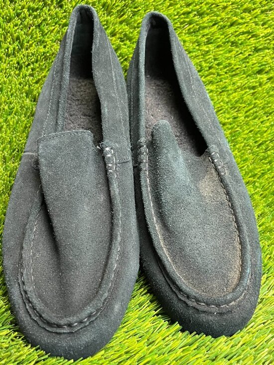Vionic Tompkin Mens Size 10.5 Black Casual Classic Suede Slip On Loafers Shoes main image 10